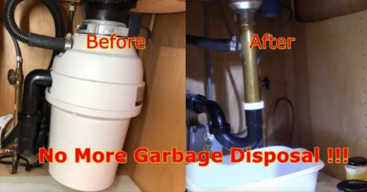 How To Remove Garbage Disposal And Replace With Drain Pipe